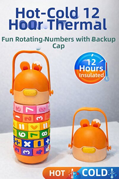 CNSZ Math-Loving Water Bottle - 12 Hours Hot, Cold Thermal Water Bottle - Add...