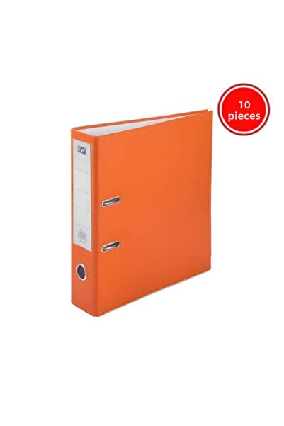 KRAF Офис папка, 10 броя, широка, размер А4, 2 пръстена, оранжева