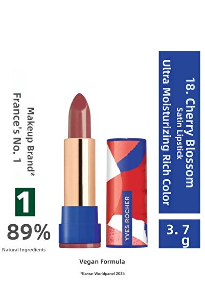 Yves Rocher أحمر شفاه ستيك فائق الترطيب بلمسة نهائية ساتانية ولون غني بزيت ال...