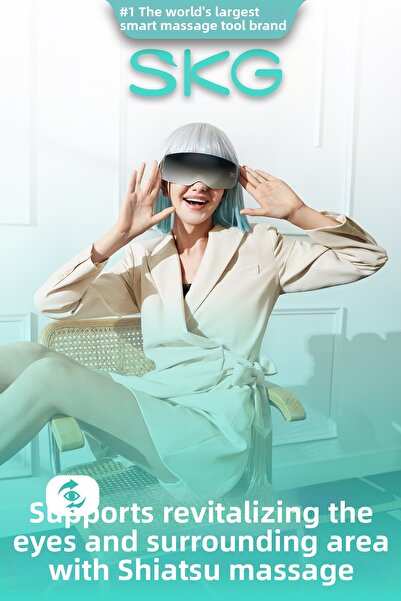 SKG E7-En Portable Smart Eye Massager, Traditional Shiatsu Massage Therapy