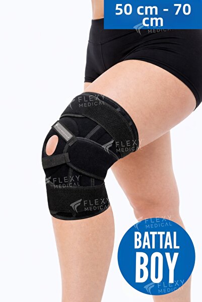 Flexy Medical دعامة الركبة من مينوسكس مع دعم لعظم الرضفة والأربطة، مقاس كبير....