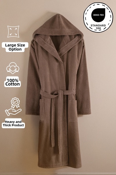 My Catherine رداء حمام بغطاء للرأس من Gonca Premium مصنوع من القطن بنسبة 100%...