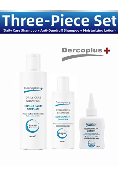 DERCOPLUS Resolution Anti-Dandruff - Daily Care Shampoo and Moisturizing Loti...