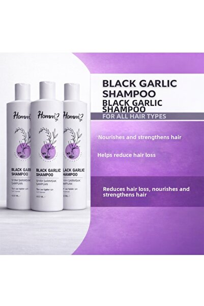 Homm Bitkisel شامبو دينيس لايف هوم بالزنجبيل الأسود العشبي 400 مل، عبوة من 3 قطع