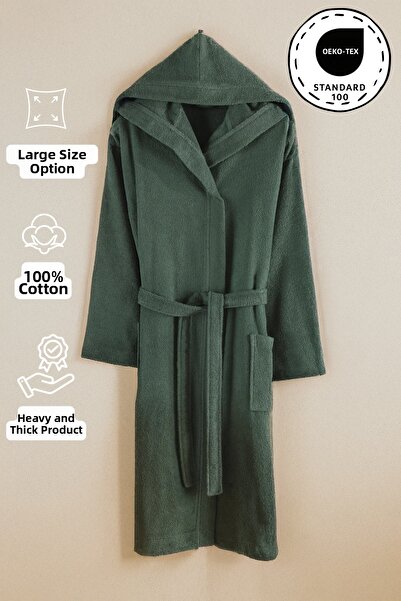 My Catherine رداء حمام بغطاء للرأس من Gonca Premium مصنوع من القطن بنسبة 100%...