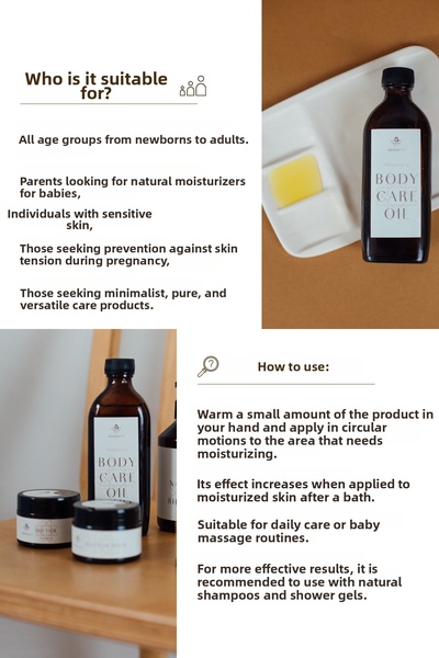 Simya Evi Moisturizing Skin and Body Care Oil - For Babies and Dry Skin