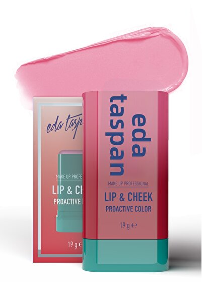 Eda Taşpınar Lip & Cheek Cream Blush Stick Proactive Color – Vibrant Color & ...