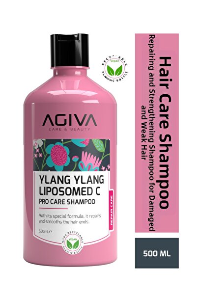 Agiva Care&Beauty شامبو إصلاح الشعر التالف والضعيف من يلانج يلانج وليبوزوميد ...