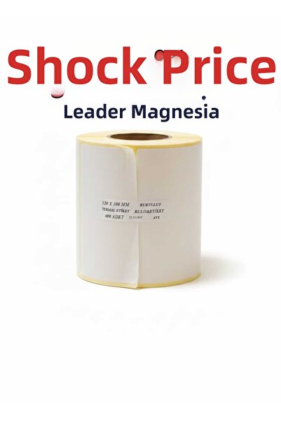 Lider MAGNESİA ملصق للطابعة الحرارية 100×120 مم 400 قطعة