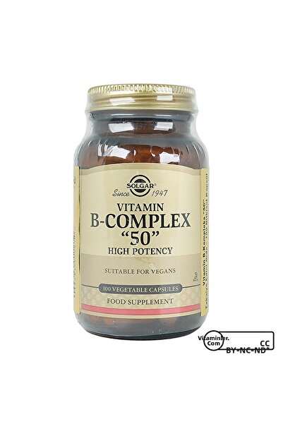 Solgar فيتامين ب-مجمع 50 100 كبسولة