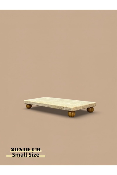 FARALYAHOME قاعدة زيتية من الرخام الترافرتين الطبيعي - حامل صابون سائل - حامل...