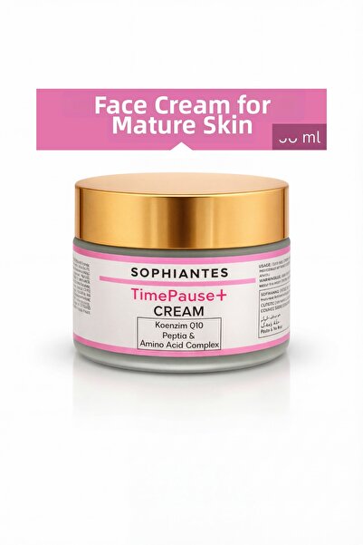 Sophiantes كريم العناية بالوجه تايم باوز+ يحتوي على الإنزيم المساعد Q10 والبب...