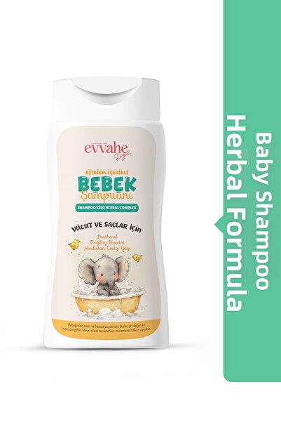 EVVAHE DOĞAL Baby Shampoo with Herbal Content (190 ml)