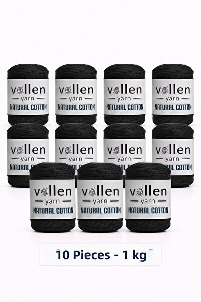 vollen yarn 10 Pcs 1kg, Premium Natural Cotton Amigurumi and Punch Yarn, Croc...