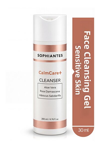 Sophiantes جل تنظيف الوجه كالم كير+ للبشرة الحساسة يحتوي على الورد الشامسي وا...