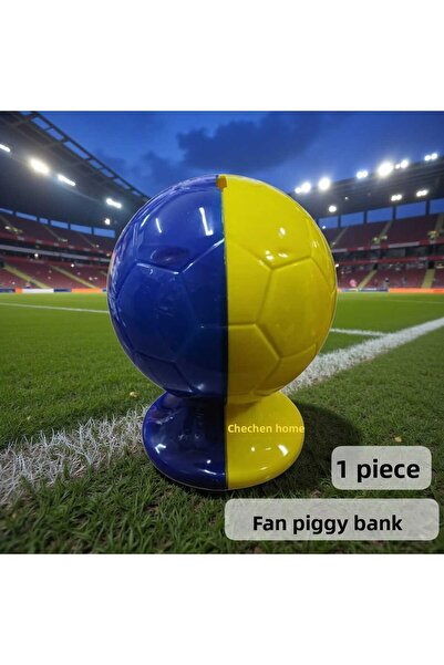 ÇEÇEN HOME Pușculiță pentru fanii Fenerbahçe, galben-albastru marin, pușculiț...