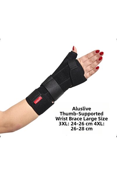 ALUSLİVE دعامة معصم اليد الفاخرة بمقاس كبير لدعم الإبهام، يمكن استخدامها على ...