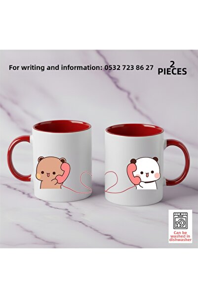 Ceymas Hediyelik 2-Piece Gift Dudububu Valentine's Day Birthday Bubududu Mug ...