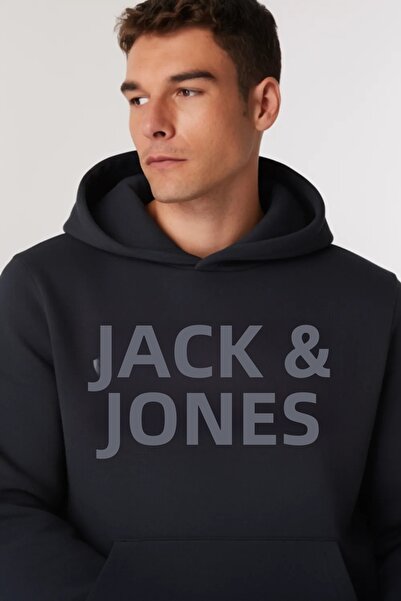 Jack & Jones Jack&Jones Men's Black Hooded Sweatshirt 12152840