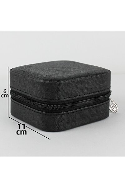 Luseda Mini organizator portabil pentru bijuterii de culoare neagră