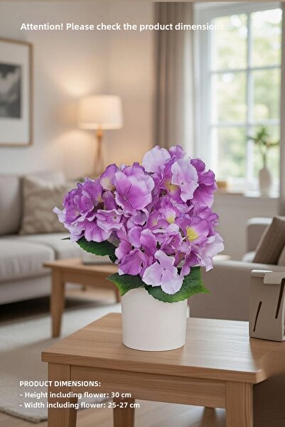 adresiburasi زهرة الكوبية الاصطناعية في وعاء خرساني 30 سم.