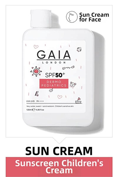 Gaia London 50spf Uva/Uvb 100ml - واقي شمسي مقاوم جدًا للماء والعرق والنسيج ل...