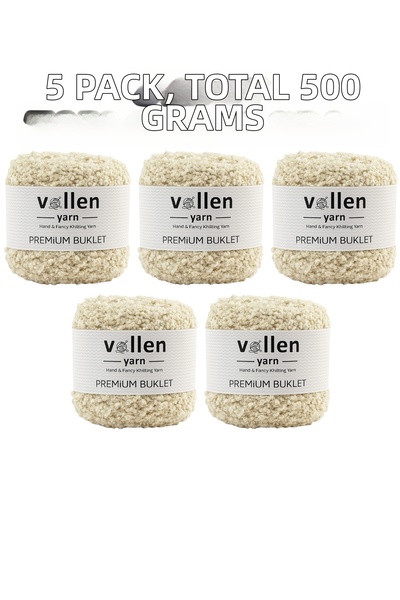 vollen yarn Snur Premium Buklet 5 bucăți 100 g 150 m |   Textura moale, ușoar...