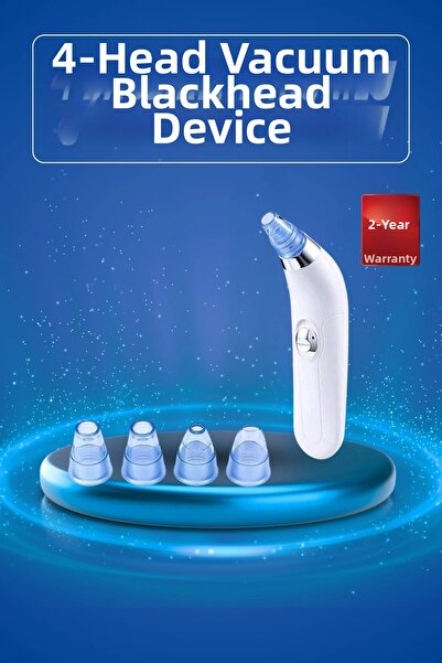 TakÇalıştır iEG ™   جهاز تنظيف الوجه والرؤوس السوداء بالشفط مع 4 رؤوس
