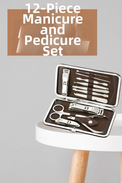 Epilons مجموعة العناية بالأظافر، تصحيح الأظافر الغارزة، 12 قطعة، نوع الحقيبة،...