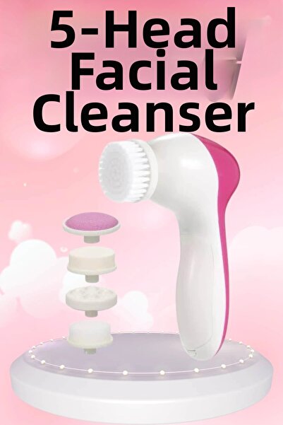 TakÇalıştır iEG ™   مجموعة تنظيف البشرة بالاهتزاز مع 5 رؤوس للتنشيط والإصلاح