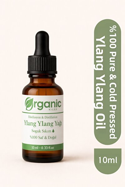 Organic Kiler زيت يلانج يلانج نقي 100% 10 مل معصور على البارد - طبيعي وخالٍ م...