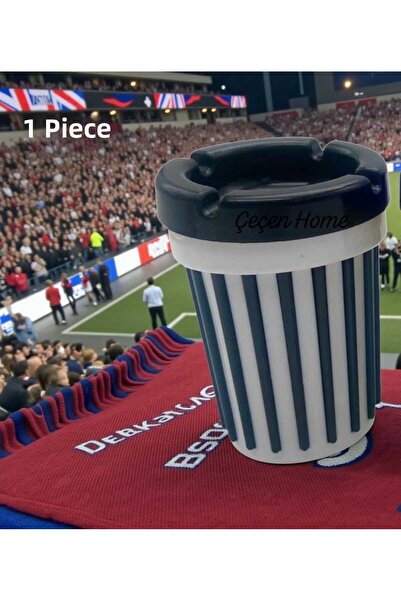 ÇEÇEN HOME 1 bucată scrumieră rotundă pentru fani, scrumieră fără miros, scru...