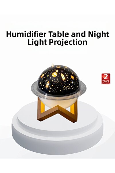 Epilons USB Mini Air Humidifier and Projection Lamp - Portable, Silent, Decor...