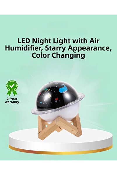 Epilons USB Connected Mini Aromatherapy Supported Air Humidifier with Project...