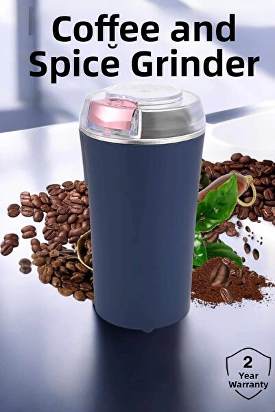 Epilons مطحنة قهوة وتوابل محمولة وسهلة التنظيف وتدوم طويلاً من الفولاذ المقاو...