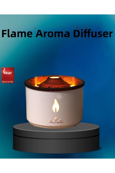 CT STONES Flame Effect Steam Machine – Design with Aromatherapy, Humidificati...