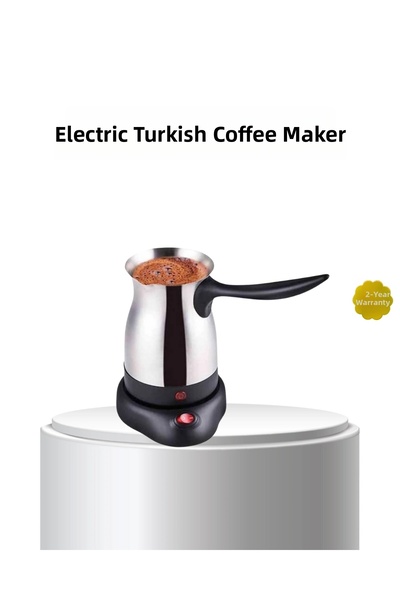 Epilons Stainless Steel Electric Coffee Pot 800W 6 Cup Capacity