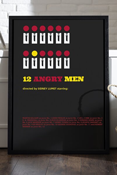 Duvarda 12 Αφίσες του Εξαγριωμένου Ανθρώπου με Μαύρο Ξύλινο Πλαίσιο, Διακοσμη...