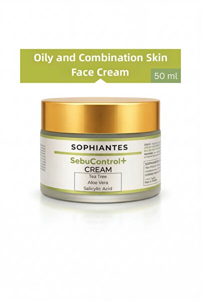 Sophiantes كريم الوجه سيبو كونترول+ يحتوي على شجرة الشاي وحمض الساليسيليك وال...
