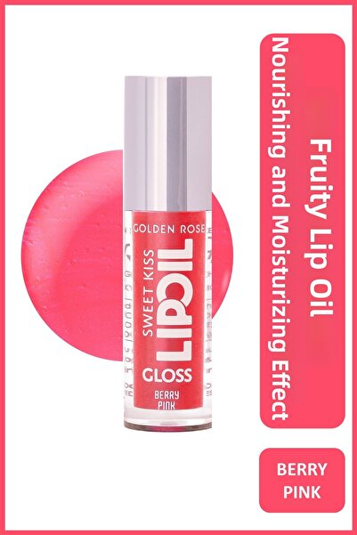 Golden Rose زيت شفاه لامع من سويت كيس رقم: 03، زيت شفاه بنكهة التوت والورد وز...