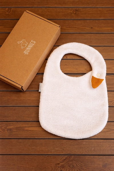 Jr Bunnies Cotton Towel Fabric Baby Bib Absorbent, Soft, Washable