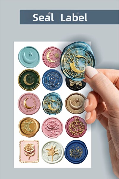 Piksel Grafik Mühür Ramazan Sticker Set - Laptop, Notebook, Letter, Gift Sticker