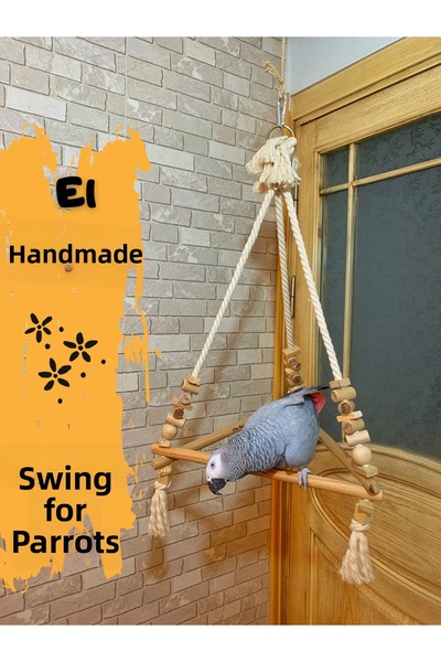 Ciko Kafes Swing for Ropeless Colorless Jako Parrots