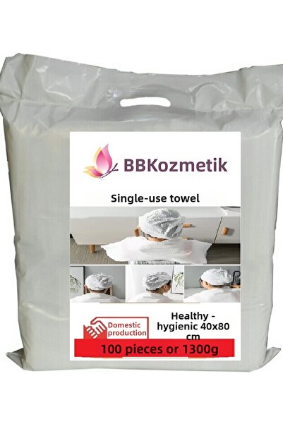 BB مناشف للاستخدام مرة واحدة 100 قطعة أو 1300 جرام (40×80)