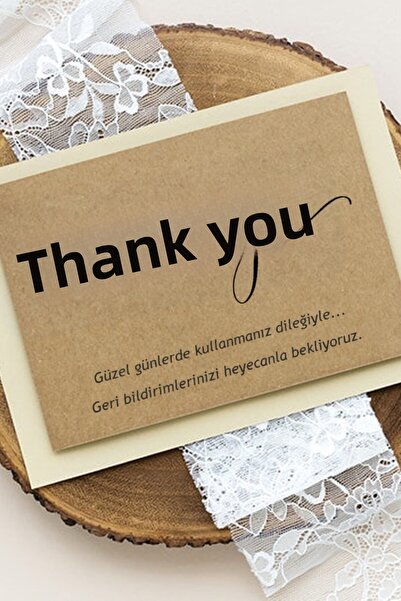 Dekorden بطاقة شكر العملاء، 8x12 سم.