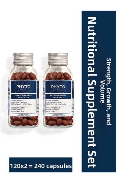 Phyto فانير، مكمل غذائي لتقوية الشعر والأظافر، يوفر القوة والنمو والحجم، 240 ...