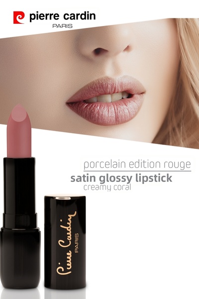 Pierre Cardin أحمر شفاه إصدار بورسلين - كريمي كورال - 233