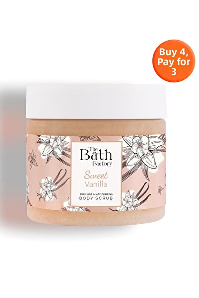 THE BATH FACTORY تقشير وترطيب وتنقية الجسم - بنكهة الفانيليا 300 جرام