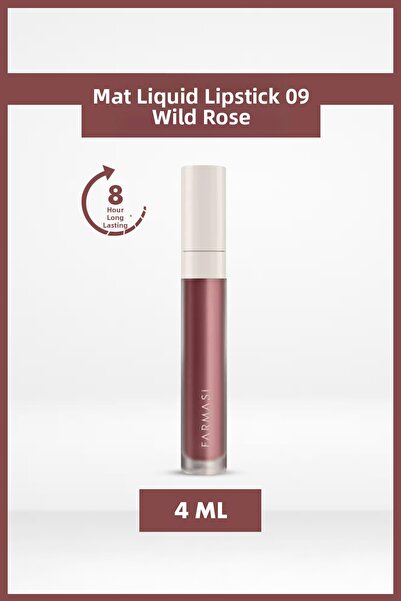 Farmasi أحمر شفاه سائل غير لامع ذو ملمس مخملي يدوم طويلاً |   09 ويلد روز