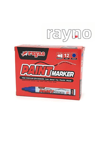 RAYNO قلم ماركر للرسم باللون الأزرق 12 لتر - RYNPMM